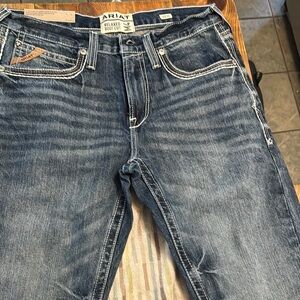 Ariat Men's Relaxed Boot Cut Jeans - Dark Blue